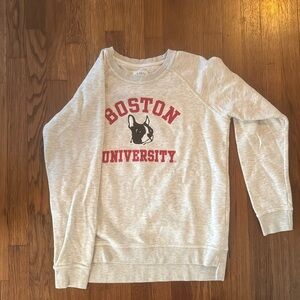 Boston University Embroidered Crewneck